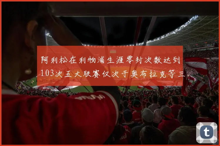 阿利松在利物浦生涯零封次数达到103次五大联赛仅次于奥布拉克等三人